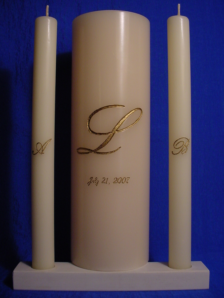 Monogrammed Unity Candle Photo Gallery